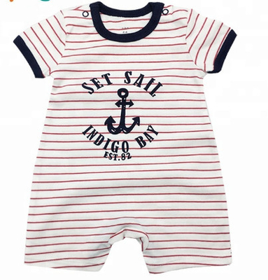 Summer 100%  cotton interlock short sleeve girls boys baby pajamas kids clothes