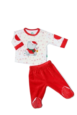 100% Polyester Infant Baby Clothes Infant Clothing Sets Customized Color