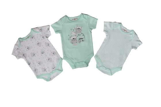 Spring / Summer Kids Summer Clothes Infant Bodysuits Animal Embroidery