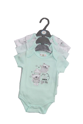 Spring / Summer Kids Summer Clothes Infant Bodysuits Animal Embroidery