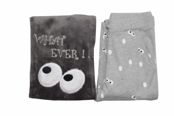 2019 Wholesale Winter/Fall women homewear pajama new products emb/all over print/long sleeves and trousers