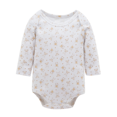Long sleeve 3 Pack Baby Romper Set Children Apparel With 100% Cotton bodyvest