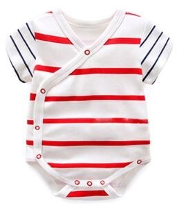 Desgaste 100% unisex do bebê do verão do algodão de 180 G com por todo o lado nas cópias Placket