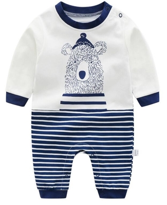 O bebê orgânico personalizado do algodão da cor veste o Bodysuit longo recém-nascido da luva