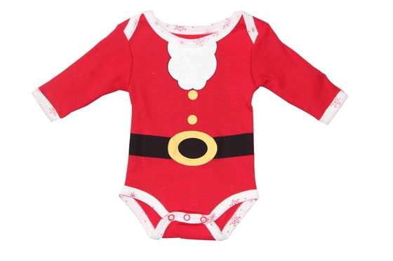 Da roupa unisex das crianças do algodão Natal 100% recém-nascido Onesie com cópia de borracha