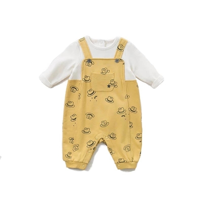Os Bodysuits 100% recém-nascidos do bebê do algodão/personalizaram o tamanho 0-24M do fato-macaco do bebê